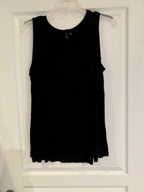 Cynthia Rowley Drapey Black Sleeveless Tank Top